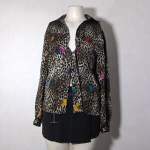 vintage 90s print shirt, nicola, size 6